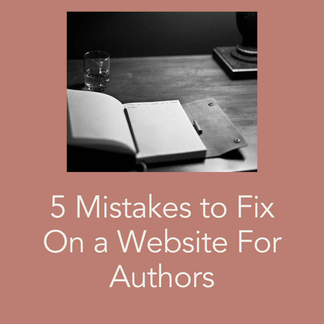 5 mistakes to fix on a website for authors