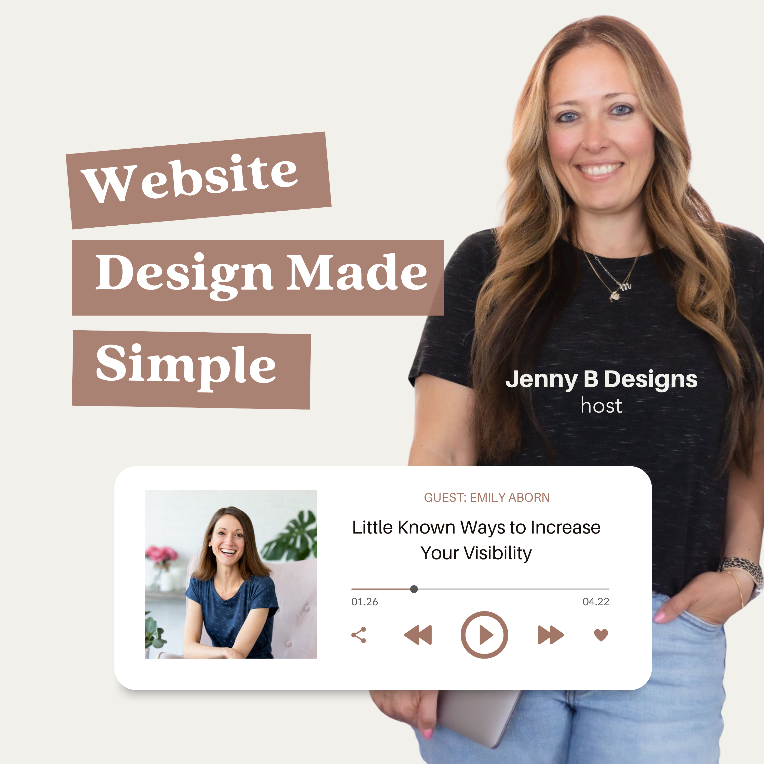 Emily Aborn as a guest expert on the Website Design Made Simple Podcast