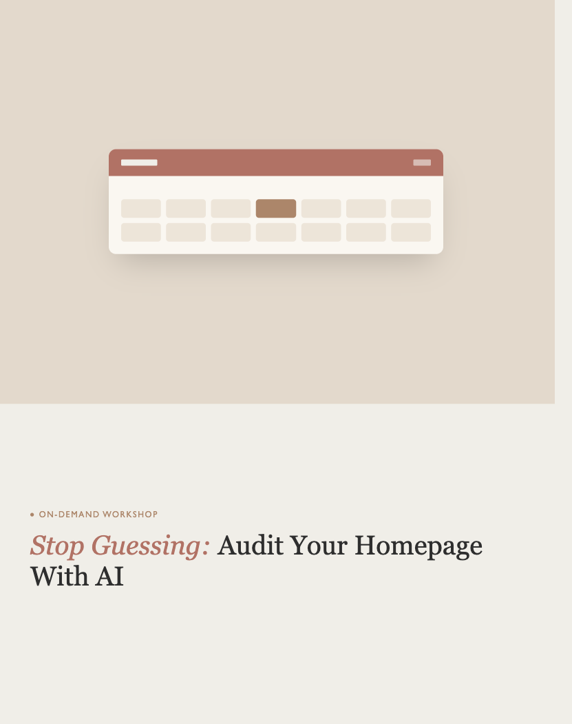 fix your homepage